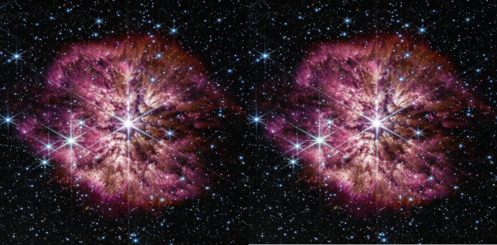 Breaking៖ តេឡេស្កូបអវកាស James Webb ថតរូបភាពផ្កាយ១ដែលជិតផ្ទុះ (Supernova)