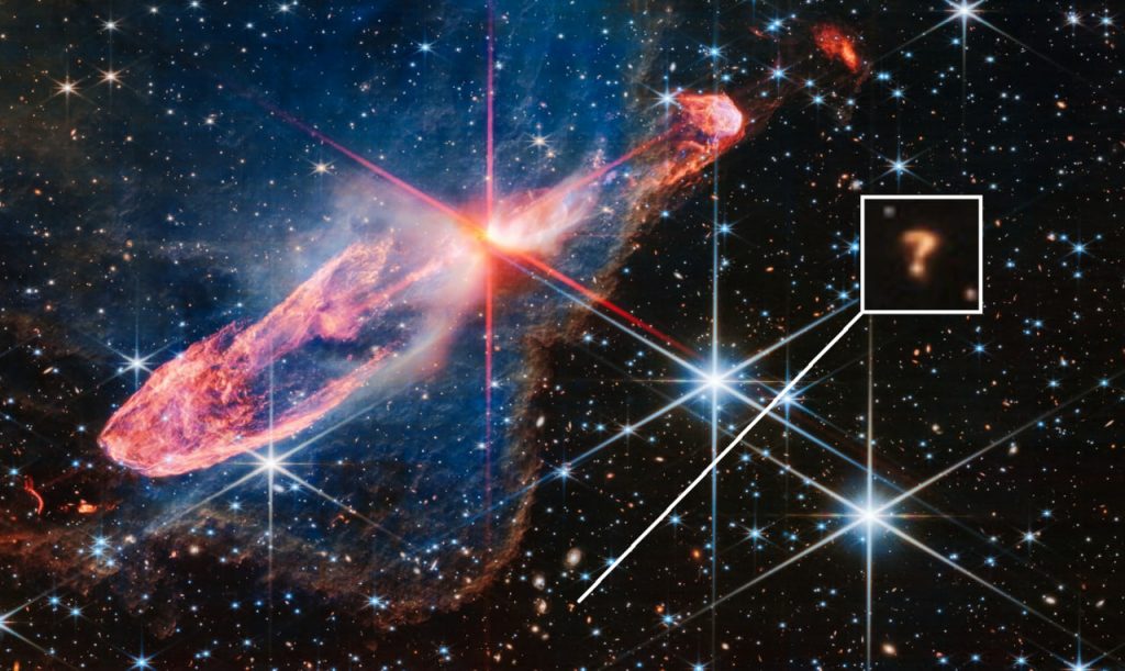 ប្រទះឃើញវត្ថុអវកាសដូចសញ្ញាសួរ (?) នៅក្នុងរូបភាពថ្មីរបស់ James Webb! តើនោះជាអ្វី? (មានវីដេអូ) ប្រទះឃើញវត្ថុអវកាសដូចសញ្ញាសួរ (?) នៅក្នុងរូបភាពថ្មីរបស់ James Webb! តើនោះជាអ្វី? (មានវីដេអូ)